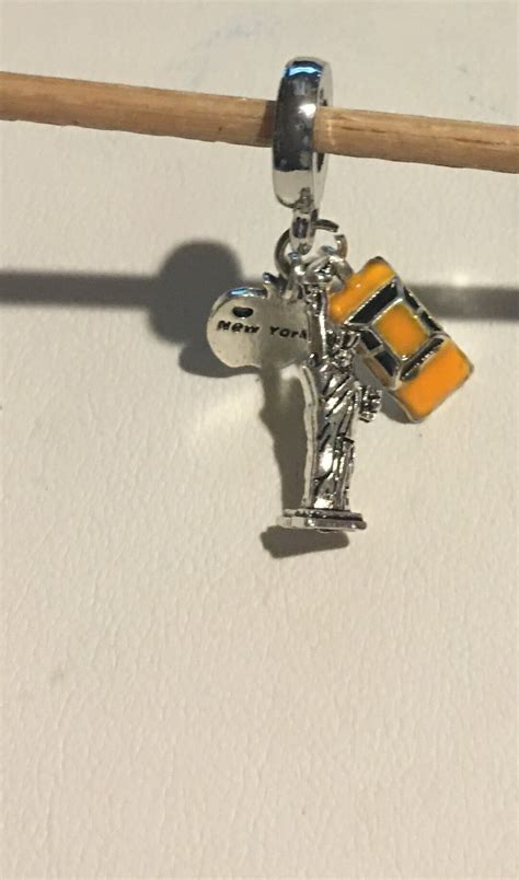 NYC Charm Fits Pandora Bracelets , New York City Dangle Charm ,the Big ...