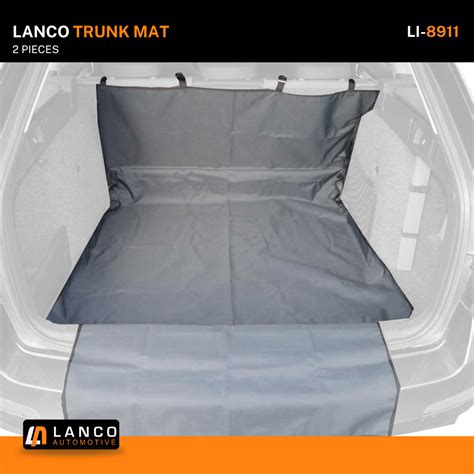 Car Trunk Mat, Rear Seat, Bumper Protector | 2-piece | LI-8911 - Lanco ...