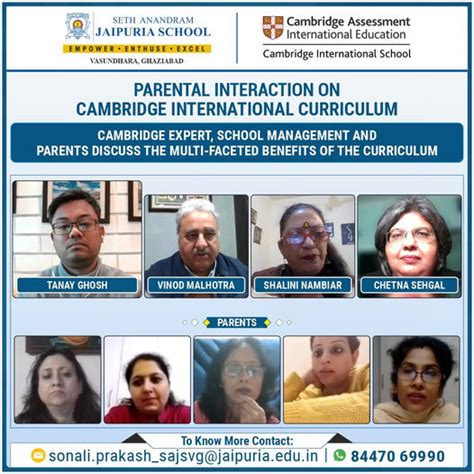 Informative session on the Cambridge Primary Years Curriculum