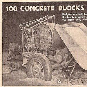 Image result for Concrete Block Machine Plans