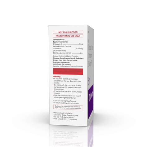 Buy Oflowin 3 MG Ophthalmic Solution (5) Online at Flat 15% OFF | PharmEasy