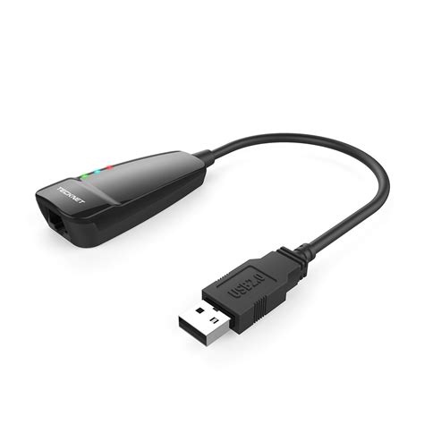 TeckNet UL466G USB 2.0 to 10/100 Ethernet LAN Wired Network Adapter ...