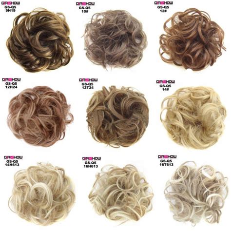 Buy Woman Donut Ponytail Synthetic Hair Pieces and Buns Big Hair Messy ...