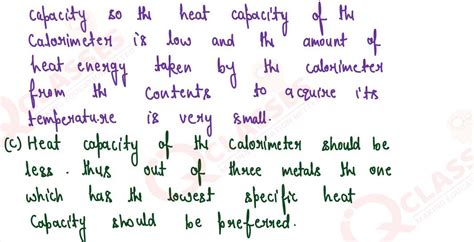 Class10 ICSE Physics Selina Chapter Calorimetry
