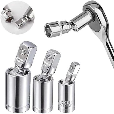 Nexllent Impact Universal Joint Socket Sets 1/4 Inch, 3/8 Inch, 1/2 ...