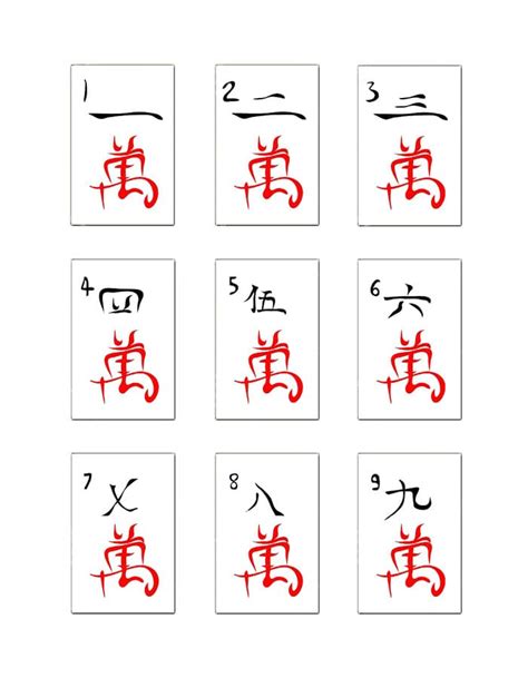 Image result for Mahjong Numbers