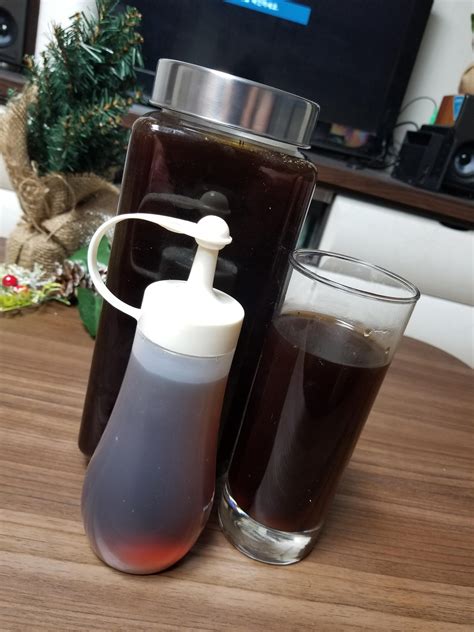 My first home cold brew and homemade vanilla brown sugar coffee syrup ...