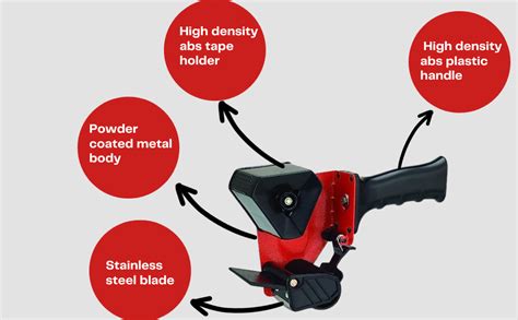 RED Rock Optima Model Manual Hand Operated Metal Tape Dispenser 3 inch ...