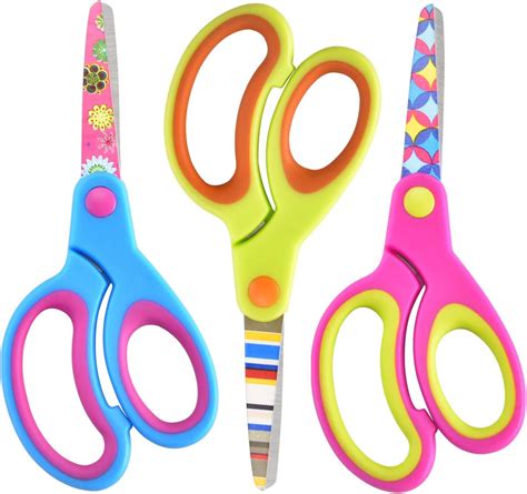 Amazon.com: Zicolu Kids Scissors Set, Safety Children Scissors with ...