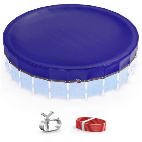 VINGLI 24 ft Round Pool Cover for Above Ground Pools in the Pool Covers ...