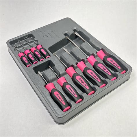 Snap On 10pc Screwdriver & Pick Set, Pink - Shop - Tool Swapper