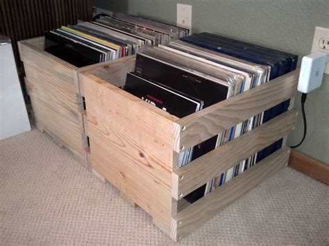 DIY Vinyl Record Storage Crate