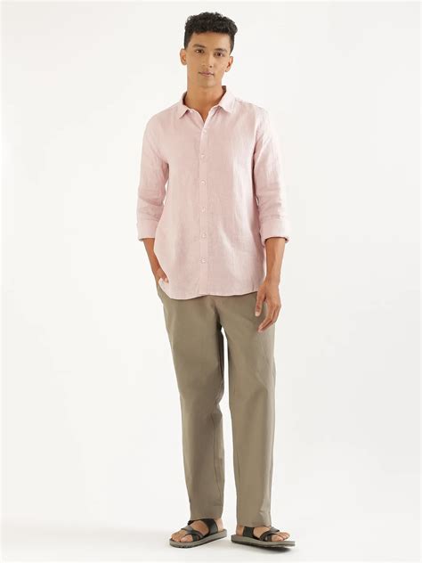 Men Pure Linen Full Sleeve Shirts