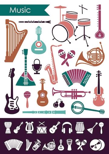 Image result for Musical Instruments Vector
