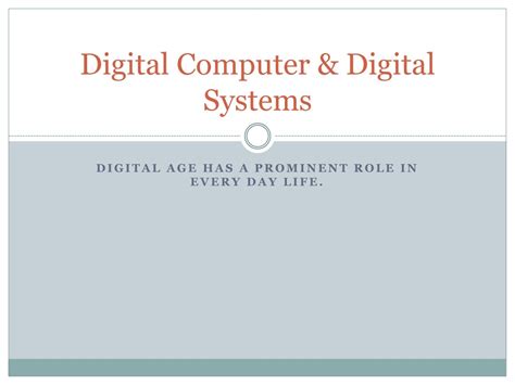 Image result for Computer within Digital System
