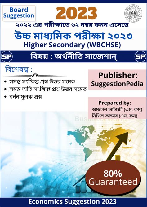 HS Economics Suggestion 2023 PDF Download (WBCHSE) - 90%