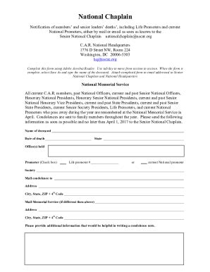 Fillable Online Chaplains Manual Fire Department Funerals Fax Email ...