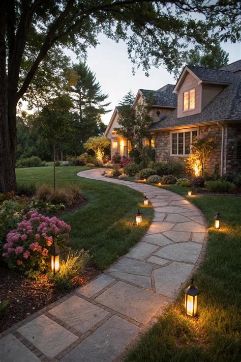 20+ Inspiring Front Yard Walkway Ideas