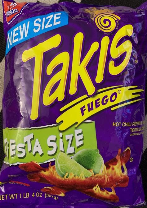 Buy New Barcel Takis Fuego Fiesta Size Hot Chili Pepper Lime Tortilla ...