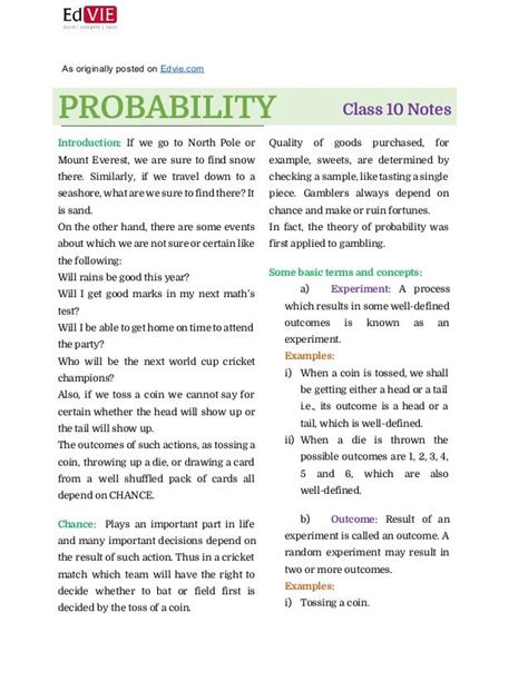 Image result for Class 10 Maths Probability CBSE
