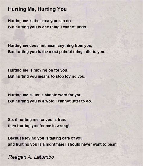 Your Hurting Me Baby