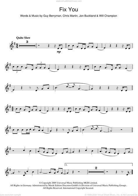 Fix You Guitar Tabs