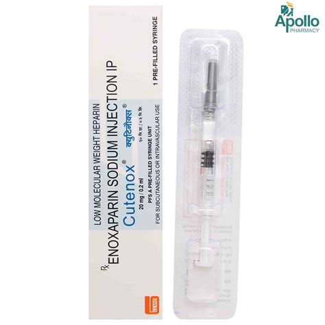 Cutenox 20 Injection 0.2 ml Price, Uses, Side Effects, Composition ...