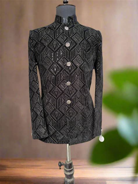 Men's Black Designer Jodhpuri Set - Traditional Formal Wear by KPH Out ...