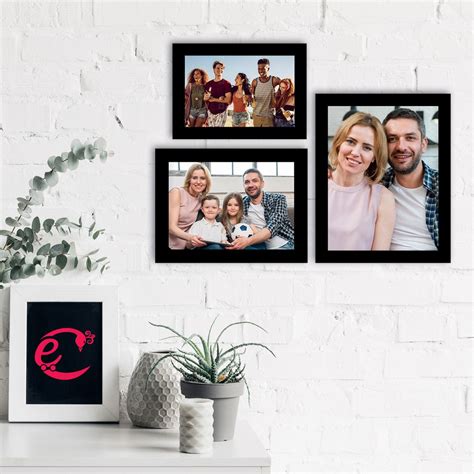 Memory Wall Collage Photo Frame - Set of 3 Photo Frames for 1 Photo of ...