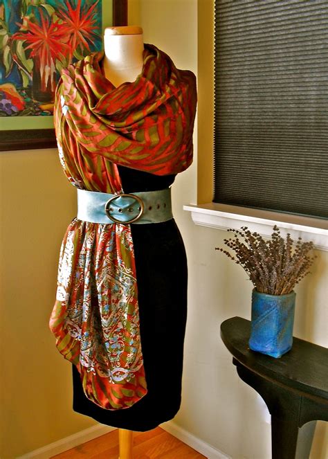 scarf-draping | How to wear scarves, How to wear belts, Scarf styles