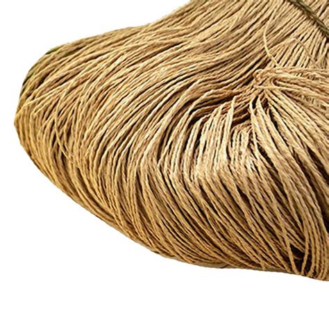 Buy 500g Hand Crocheting Raffia Straw Yarn Knitting Materials Coffee ...