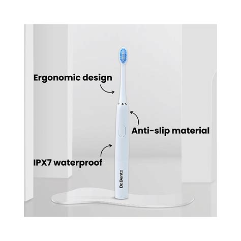 Dr. Dento Ultra Series Sonic Electric Toothbrush Frosty White | 30 ...