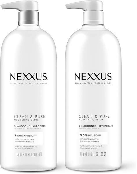 Amazon.com : Nexxus Clean and Pure Clarifying Shampoo and Conditioner With ProteinFusion, 2-Pack ...