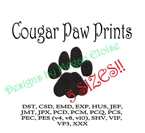 Purple Cougar Paw Prints