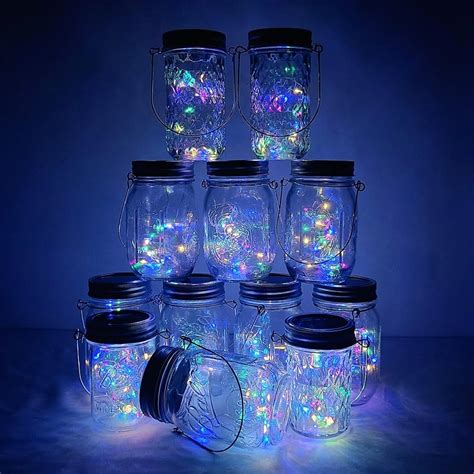 Image result for Solar Mason Jar String Lights