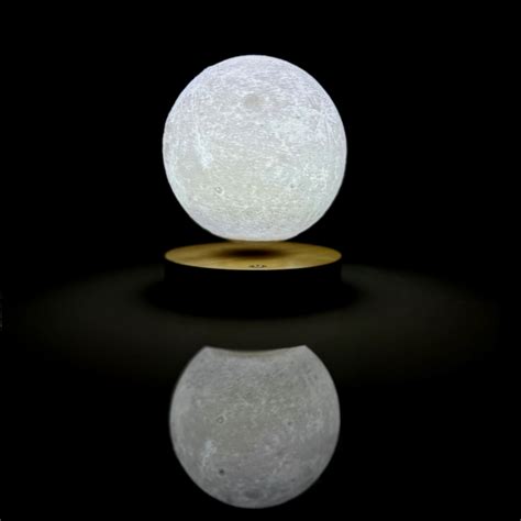 Levitating Moon Lamp - Shop Floating Art | Glows, Rotates.