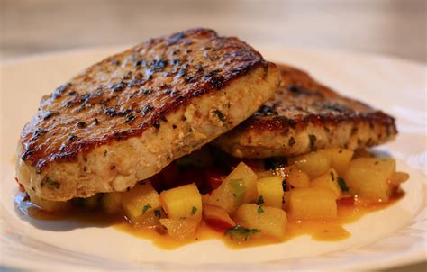 Herb Saute Pork Chops with Apple Chutney | Apple pork chops, Apple ...