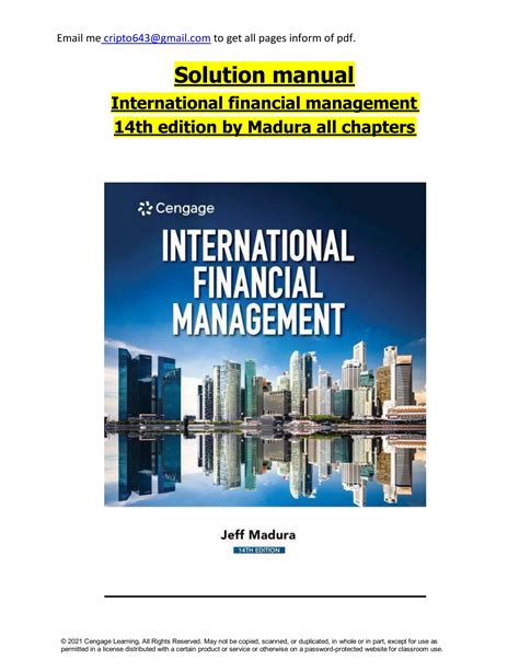 Solution manual for international financial management 14th edition by ...