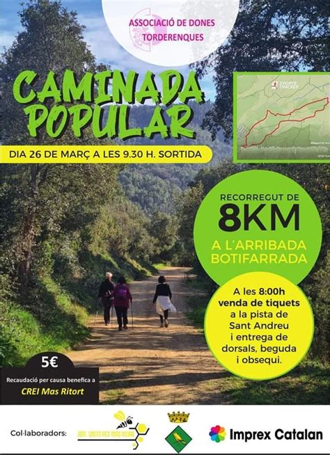 L’Associació de Dones Torderenques organitza dissabte la caminada ...