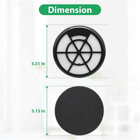 Buy LemonQueen 4 Filters for Eureka NEN110B NEN110A NEN110D Vacuum ...