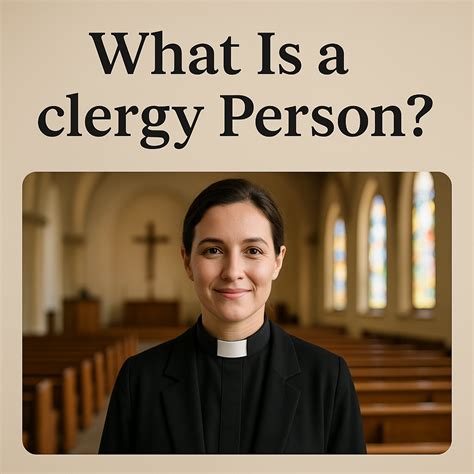 What is a Clergy Person? - eClergys