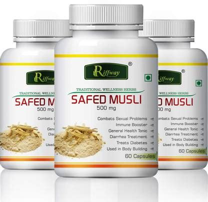 Riffway Safed Musli Ayurvedic Solution Boosts Immunity & Power Improves ...