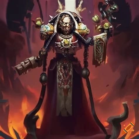 Image of a warhammer 40k tech priest