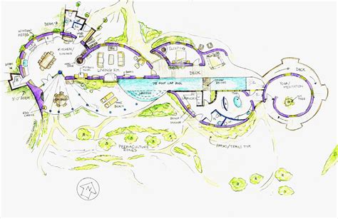 Hobbit House Floor Plan Diagram