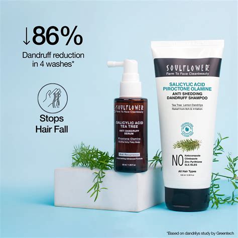 Salicylic Acid Anti Dandruff Serum & Shampoo to treat Seborrheic ...
