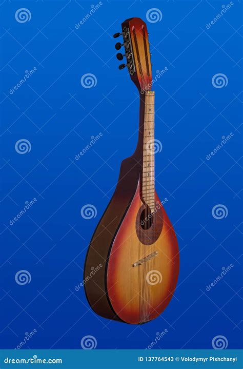 Mandolin Isolated On A White Background. Side View. Baroque String ...