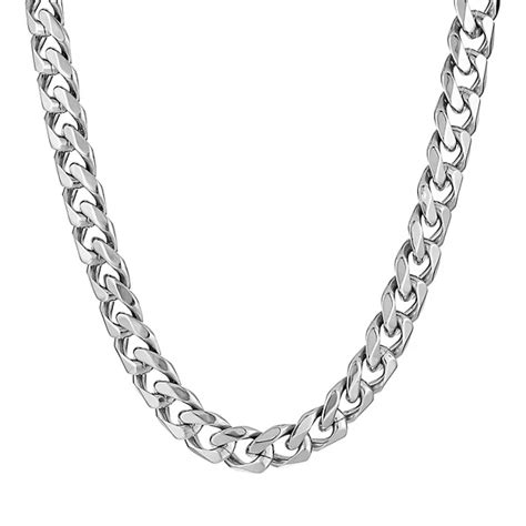 Men's LYNX Stainless Steel Curb Chain Necklace