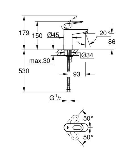 BauLoop Single-lever basin mixer 1/2″ | GROHE
