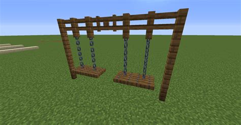 Image result for How to Build a Swing Set in Minecraft Tutorial