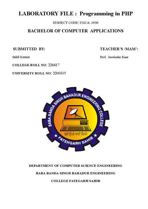DBMS File - Database management Practical File - Practical File of ...
